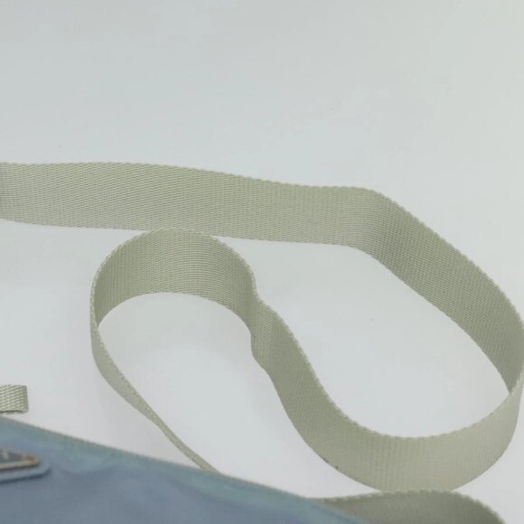 PRADA Shoulder Bag Nylon Light Blue Silver Auth BA5343 - Picture 9 of 16